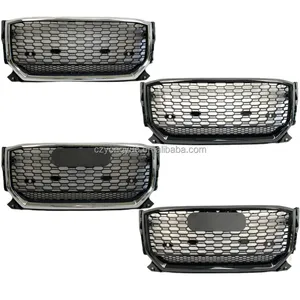 RS Front Grille Replacement Car Grill Gloss Black Chrome Q2 Front Grill For Audi Q2 2018 2019 2020 2021