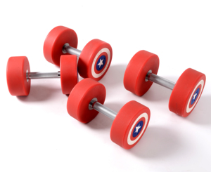 Đội Trưởng Mỹ Quả Tạ Thiết Lập Biểu Tượng Tùy Chỉnh Phòng Tập Thể Dục Thiết Bị Tập Thể Dục Cao Su 2.5Kg-50Kg Trọng Lượng Cho Sức Mạnh Đào Tạo Tập Thể Dục Các Bài Tập - Product Image 3