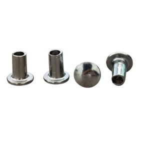 Rivets semi-tubulaires personnalisés, rivets à tête ronde en aluminium, rivets à tête plate en cuivre et en fer - Product Image 1