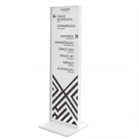 Grand panneau publicitaire LED double face en aluminium pour extérieur, totem lumineux pour publicité commerciale, idéal pour les centres commerciaux et les hôtels
