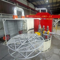 Machine de fabrication de réservoirs d'eau en plastique Machine de rotomoulage à navette Machine rotative à roulis et à crémaillère