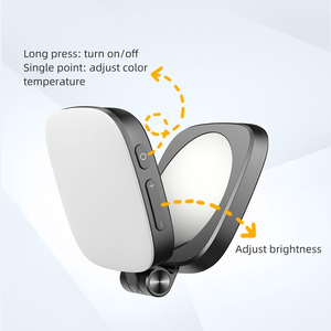 Mini Lampe LED Magnétique Portable Pliable Autonome pour Photos et Beauté – Appareil Photo Selfie Pratique à Luminosité Réglable - Product Image 2