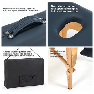 Cama de Masaje Plegable de Madera Original Mino, Portátil, para el Hogar, para <span class=keywords><strong>Tui</strong></span> Na, Moxibustión, Fisioterapia y Belleza - Product Image 3