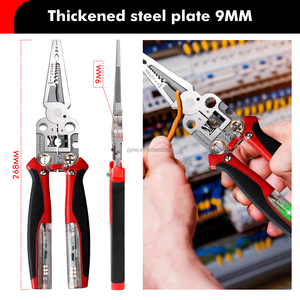 Fabrieks Directe Verkoop 420j2 Roestvrijstalen Multifunctionele Elektricien Draadstrip-En Wikkeltang Met Meetpennen - Product Image 5