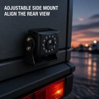 Caméra de recul universelle pour voiture avec vision nocturne infrarouge, écran partagé, étanche IP68, 12-24V, 120-170 degrés, CCD 600TVL AHD 1080P