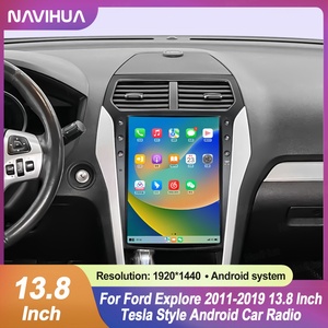 NaviHua pour Ford Explorer 2011-2019, mise à niveau de la voiture, autoradio Android 13,8 pouces, navigation GPS, multimédia, Carplay, autoradio stéréo - Product Image 2