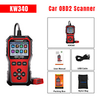 Nuevo Escáner de Diagnóstico de Motor Automotriz OBD2 KW340 para Autos, Uso Doméstico y Herramienta de Diagnóstico para Taller
