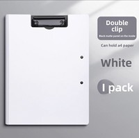 Porte-documents A3/A4 double clip en PP, planche d'écriture pour étudiant, support de rangement pour livres, bloc-notes en mousse, porte-documents de bureau professionnel