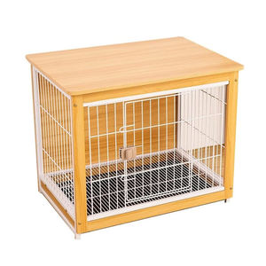 Zware Extra Grote Hondenhok Houten Huisdieren Kooi Hond Kennel <span class=keywords><strong>Vintage</strong></span> Stijl Hondenkrat Meubels Met Afneembaar Dienblad - Product Image 1