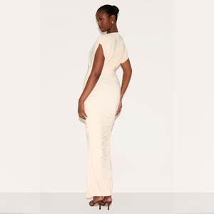 Robe en maille à col en V découpé de haute qualité, sexy et élégante pour <span class=keywords><strong>femme</strong></span>, idéale pour les soirées, l'été, le <span class=keywords><strong>style</strong></span> décontracté urbain et les clubs. - Product Image 2