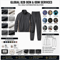 Survêtement Homme Personnalisé avec Logo OEM, Veste Zippée Marron Charbon et Pantalon Jogger, Bandes Contrastantes, Fournisseur en Gros pour Marques