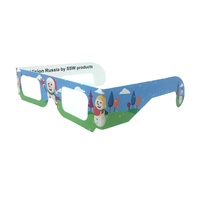 Lunettes de diffraction 3D effet bonhomme de neige en papier pour Noël