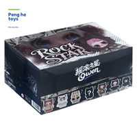 Authentische 6er-Box Original OWEN Rock Star Serie Plüschtier-Figur Vinyl-Gesichtspuppe Anhänger Ornament Trendiges Überraschungsspielzeug Geschenk