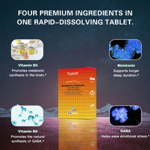 Tabletas de Melatonina SlumberPro de Acción Rápida con Sabor a Naranja para Dormir Rápido, Marca Privada para Adultos, Apoyo Inmunológico, Empaque Personalizable - Product Image 6