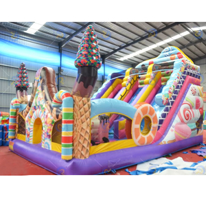 Sản phẩm thiết kế mới nhảy lâu đài <span class=keywords><strong>Inflatable</strong></span> kẹo Bouncer trượt Combo đôi làn thương mại <span class=keywords><strong>Inflatable</strong></span> Slide cho thuê - Product Image 6