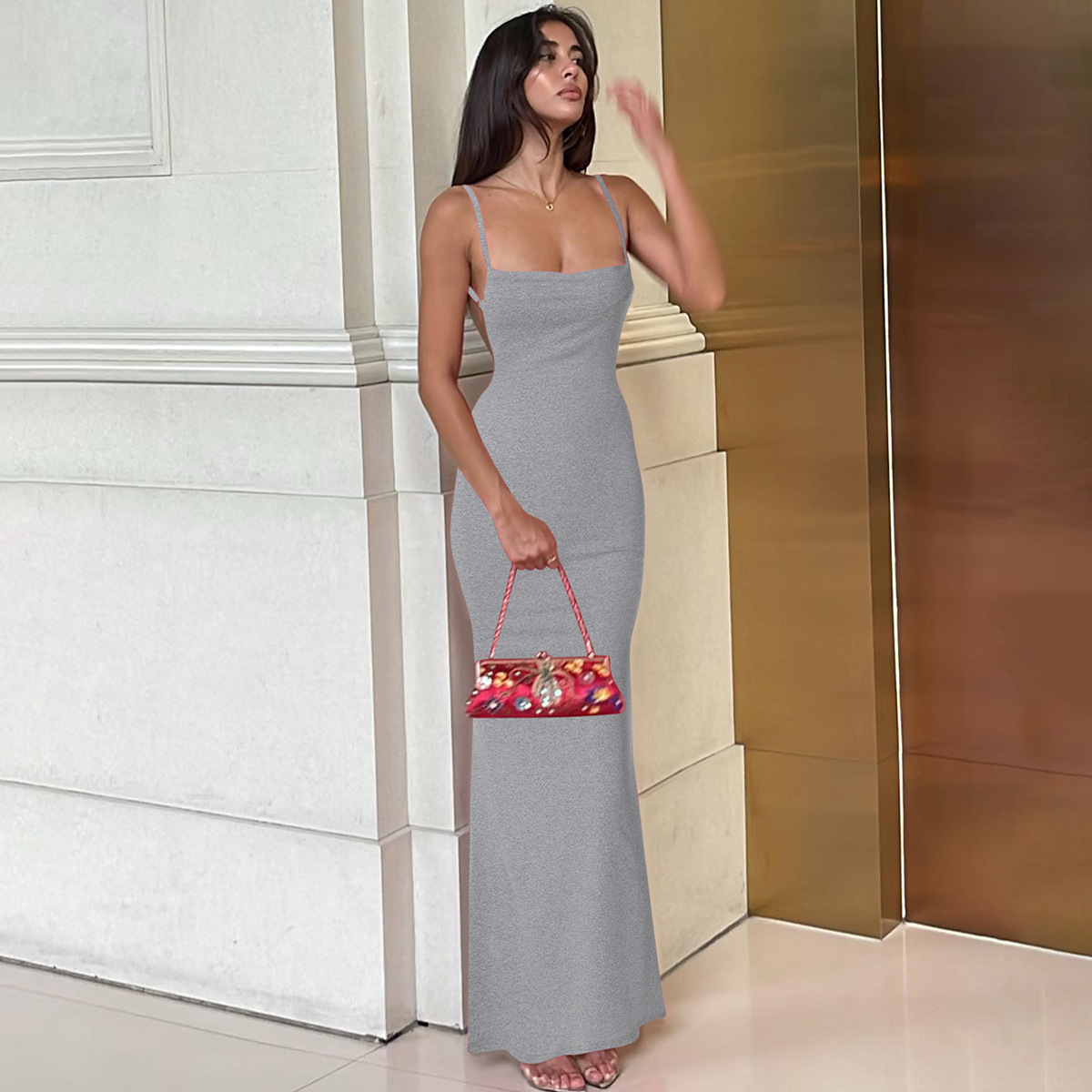2025 Spring and Summer Dresses Women Lady Elegant Casual Midi Dress|  Alibaba.com