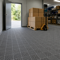 Dalles de sol de garage en PVC de qualité supérieure, installation facile, revêtement de sol modulaire à emboîtement pour sous-sol et salle de sport