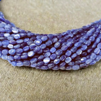 Perles en vrac de kyanite naturelle de forme ovale 6*8 mm, pierre brésilienne, modèle 485, agate naturelle de guérison, perles en vrac S