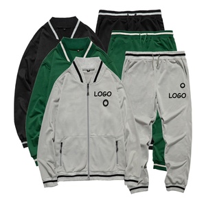 Conjunto de 2 piezas con logotipo personalizado para hombre, chándal de talla grande, ropa de gimnasio para Otoño e Invierno - Product Image 1