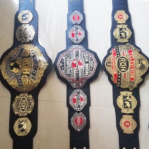 เข็มขัดนักมวยปล้ำแบบสปอร์ตสำหรับมวยไทยเข็มขัดแชมป์คิกบ็อกซิ่งโลหะออกแบบโลโก้ได้ตามต้องการผลิตตามต้องการ - Product Image 1