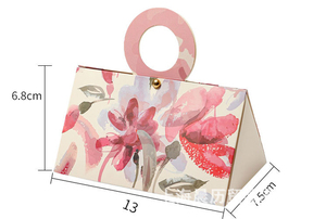 Dossiers cadeaux en papier pour nourriture et bonbons portables pour Noël, mariage, <span class=keywords><strong>anniversaire</strong></span>, fête prénatale, matériaux recyclés, impression en relief, cadeaux de fête - Product Image 6