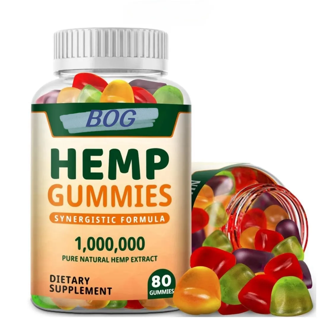 Private Label Support high potency hemp Gummies For Pain Anxiety Stress Relief and Better Sleep hemp gummy bear