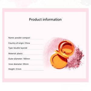 Rifornito popolare rosa verde bianco colore stampa <span class=keywords><strong>in</strong></span> <span class=keywords><strong>polvere</strong></span> custodia per uso cosmetico - Product Image 6