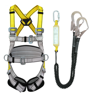 PPE EN標準高品質工業用クライミング用落下防止フルボディハーネス安全ベルト、ダブルストラップ付き - Product Image 3