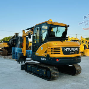 รถขุดขนาดเล็กฮุนได 60VS มือสอง ระบบไฮดรอลิก สำหรับงานก่อสร้าง จัดสวน เคลื่อนย้ายดิน ขนาดกะทัดรัด ประสิทธิภาพเชื่อถือได้ คุณภาพสูง - Product Image 1