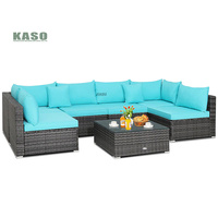 Balkon Outdoor Sofa Set Patio Tar rington Haus Kd Terrassen möbel Poly Rattan Gartenmöbel Restaurant Terrassen möbel