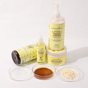 Private Label Black Castor Oil Hair Keratin Collagen Hair Treatment Sulfate Free <b>Shampoo</b> Conditioner Set - Product Image 6