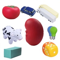 Balle anti-stress en mousse PU personnalisable avec logo, forme de rein, jouet anti-stress unisexe pour les 14 ans et plus