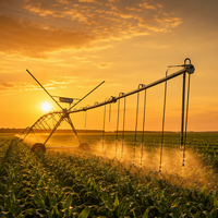 Système d'irrigation automatique à enrouleur avec boîte de vitesses métallique pour économie d'eau, pistolet d'arrosage IoT télécommandé pour grandes exploitations agricoles