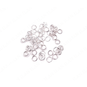 Anelli Chiusi Ilan da 12mm Colore Oro Bianco 20G Componenti per Gioielli - Product Image 1