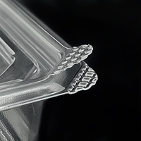 8 12 16 20 24 28 32oz Récipient en plastique transparent avec couvercle Emballage de boîte en plastique transparent jetable pour gâteau et aliments