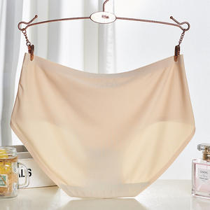 Factory Direct Sale Damen unterwäsche-Mittel hohes, einfarbiges, einteiliges, bequemes und atmungsaktives Dreiecks höschen - Product Image 3