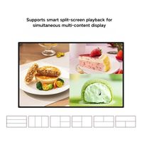 55 İnç Ultra İnce Sıfır Aralıklı LCD Duvara Monte Ticari Ekran 4K Android Gizli Askı Gizli Kablo Yuvası 500cd Parlaklık Yüksek