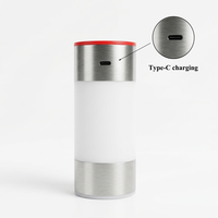 Lampe de table LED moderne RGBW à commande tactile sans fil, à changement de couleur, à gradation progressive, rechargeable Type-C, pour bar et restaurant