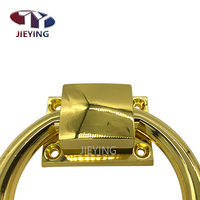 JIEYING anneau de couleur or en alliage de Zinc rond forme circulaire tiroir armoire tirer chaise canapé poignée porte frapper pour meubles