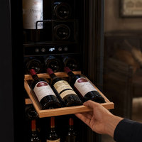 Enfriador de Vino de Temperatura Constante de 90L - Refrigerador de Vino con Sistema de Enfriamiento por Compresor Profesional y Antivibración