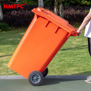 Contenedor de Basura para Exteriores Hmtpc de 360L, Rectangular, con Ruedas, de Plástico HDPE - Product Image 3