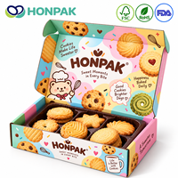 Boîte d'emballage pour biscuits HONPAK, boîte d'expédition personnalisée pour boulangerie avec plateau alimentaire pour biscuits, desserts et assortiments cadeaux