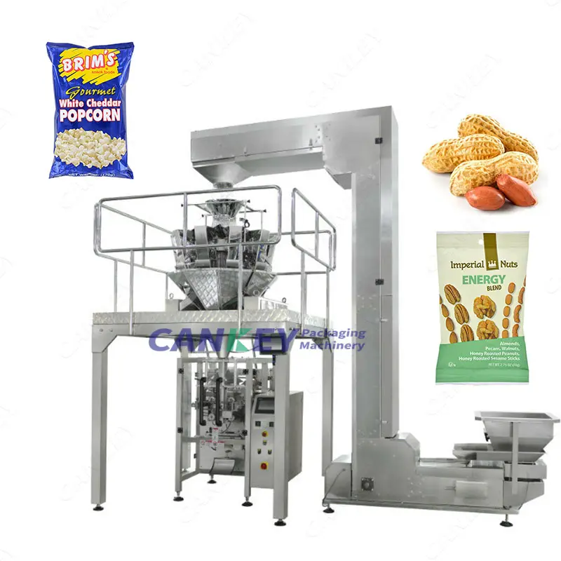 Economische Automatische High Speed Multihead Weging Afdichting Combo Biscuit Verpakkingsmachine