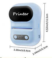 Imprimante thermique portable 58 mm de qualité stable pour étiquettes et reçus, certifiée CE FCC ROHS, interface POS, sans encre, couleur standard