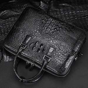 Siamese crocodile <strong>Leather</strong> Men's Handbag Genuine <strong>Leather</strong> Men's Business Bag Shoulder Bag Large-capacity Genuine <strong>Leather</strong> <strong>Briefcase</strong> - Product Image 3