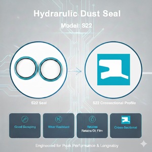 <span class=keywords><strong>Joint</strong></span> d'étanchéité <span class=keywords><strong>hydraulique</strong></span> <span class=keywords><strong>de</strong></span> type S17 S22 S24 S5 SY, grattoir anti-poussière personnalisé pour conditions poussiéreuses et humides - Product Image 3