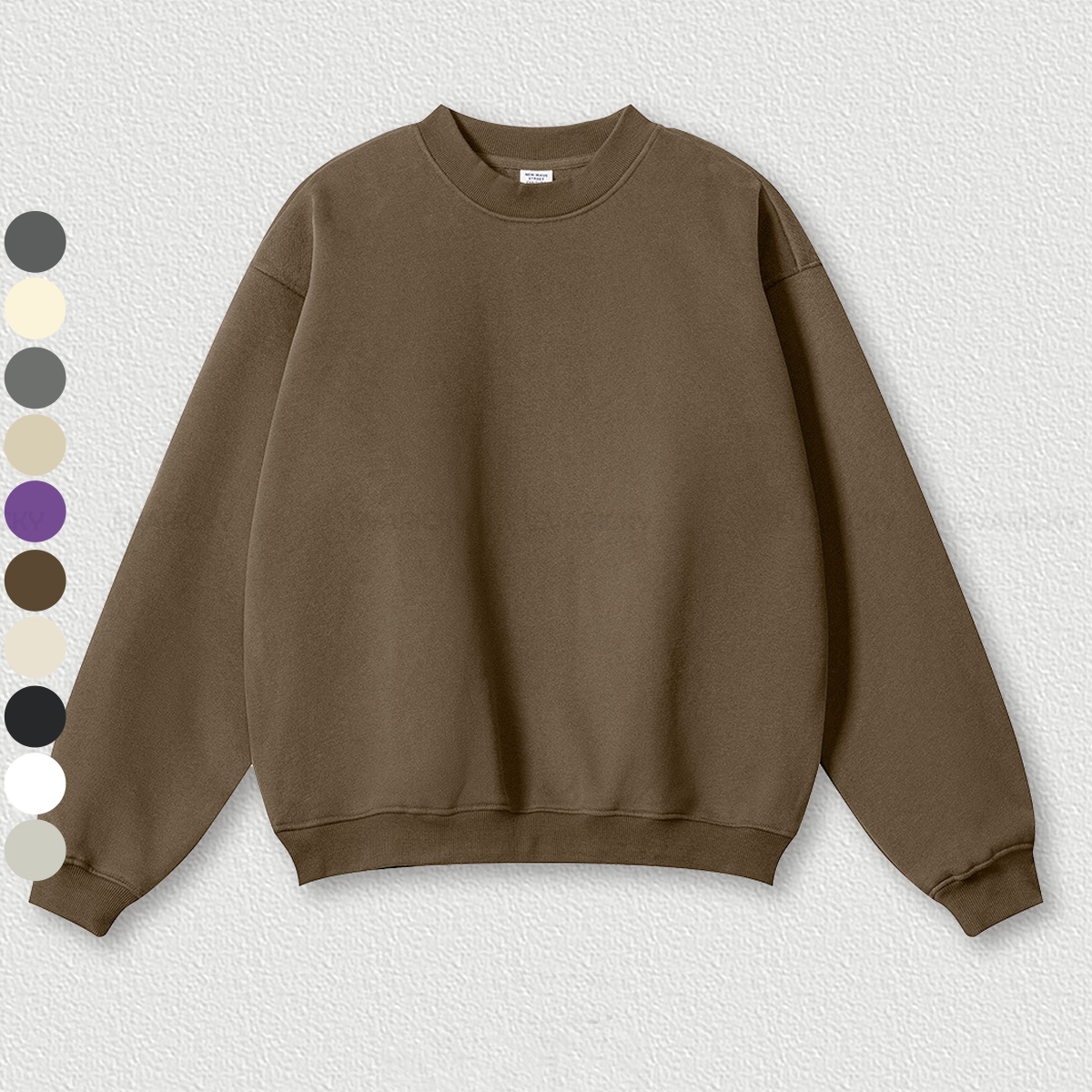 Brown Plain Sweatshirts Walmart EchfiProm Oversized Womens