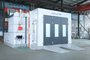 Cabine de <span class=keywords><strong>peinture</strong></span> automobile à économie d'énergie avec panneaux sandwich EPS / échangeur de chaleur en acier inoxydable et éclairage LED - Product Image 5
