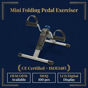 Mini pédalier d'exercice pliable en acier médical CE, affichage numérique, entraînement, rééducation pour personnes âgées, fournitures de thérapie - Product Image 1