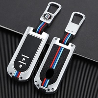 Accessoires pour clés de voiture en métal, coque de clé en alliage de zinc, housse de clé intelligente, compatible avec Toyota Perodua Daihatsu